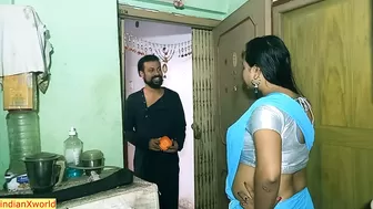 Desi attractive bhabhi having sex secretly with house owner’s son!! Hindi webseries sex