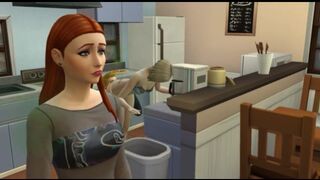 Whore offended and waiting in line for sex with a dude | Porno Game 3d