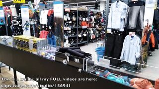 Public changing room hand-job and oral sex