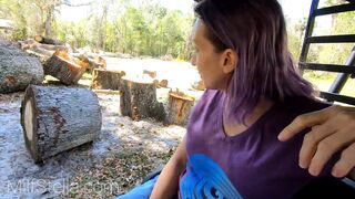 SELF PERSPECTIVE Outdoor Amatuer Oral Sex And Fuck With Big Cum-Shot