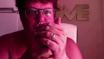 Horny BIG BODIED WOMAN Ex-Wife is already Smoking Playing with her Vagina