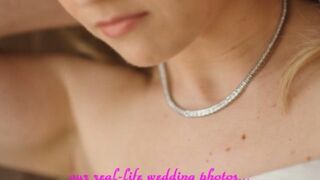Blonde MILF (mother of three) hottest moments - includes wedding dress photos