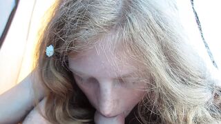 Homemade Teenie Ginger Gf POINT OF VIEW Oral Sex and Cum-Shot