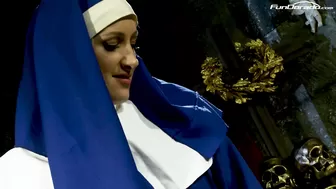 And this is what they do in the convent? None rides her newcomer and makes them scream! Snatch, wet vagina, teenie 18, 18YO,