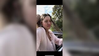 Pam & Ed Dirtiest Devon Homemade Public outside outdoors dogging sex car point of view car park public self perspective lady monstrous breasts