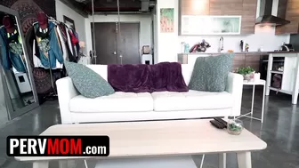 PervMom - Hot Stepmom Leaves Her Clueless Fiance Waiting for Her While She Gaggs On Stepson's Penis