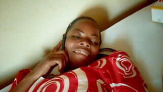 Horny Dark Tantine Calling Her Nigerian Huge Rod Toyboy