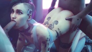 3D Compilations: Cyberpunk Judy Alvarez Panam Palmer Oral Sex Butt-Sex Fuck Uncensored Asian Cartoon Set Of