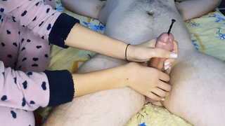 FEMDOM urethral SOUNDING SLAVE dick with 12 inch GIGANTIC DILATOR, hand-job, CBT, denial,RUINED CUMS