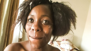 Rwandese Black JIZZED on After Job By Enormous Dong White Boss