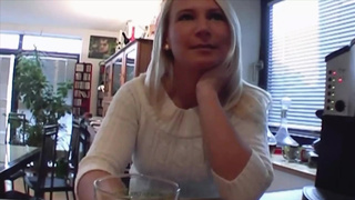Super charming German blonde in some SELF PERSPECTIVE action