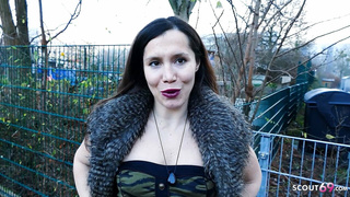 German Old talk to Real Homemade Fuck by Stranger at Street Casting